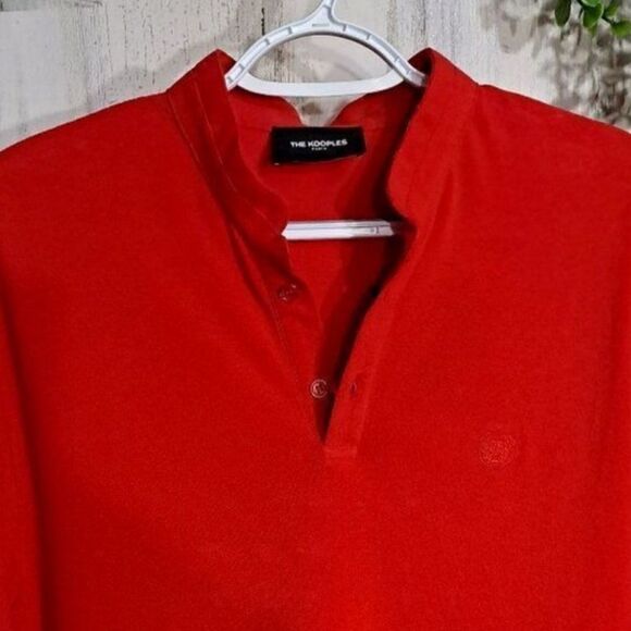 The Kooples Red Piqua cotton Polo-T - Picture 7 of 9